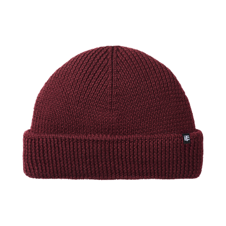 Cho Fisherman Beanie aus Merino in Bordeaux Red (Bordeauxrot)