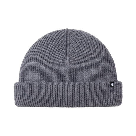 Cho Fisherman Beanie aus Merino in North Sea Grey (Grau)
