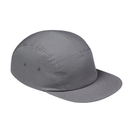 Iko 5 Panel Cap in North Sea Grey (Grau), Dreiviertelansicht vorn