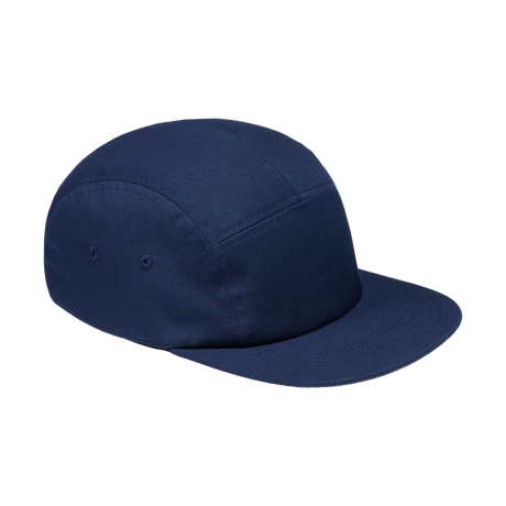 Iko 5 Panel Cap in Navy Blue (Marineblau), Dreiviertelansicht vorn