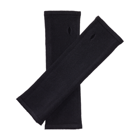 Kyu Merino Armstulpen in Deep Black (Schwarz)