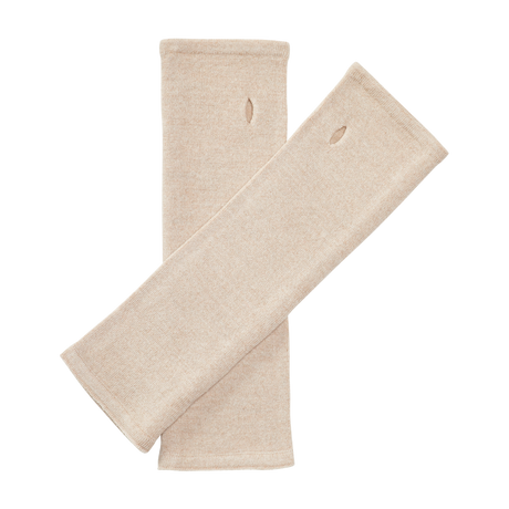 Kyu Merino Armstulpen in Oat Beige (Hellbeige)