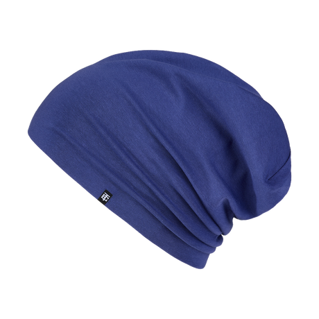 Yun Baumwoll Slouch Beanie in Atlantic Blue (Blau)