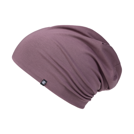 Yun Baumwoll Slouch Beanie in Dusk Mauve (Altrosa)