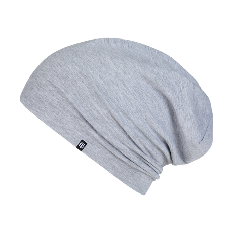 Yun Baumwoll Slouch Beanie in Heather Macy Grey (Grau meliert)