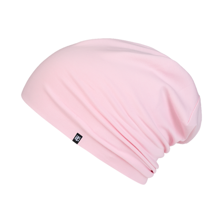 Yun Baumwoll Slouch Beanie in Ice Cream Pink (Rosa)