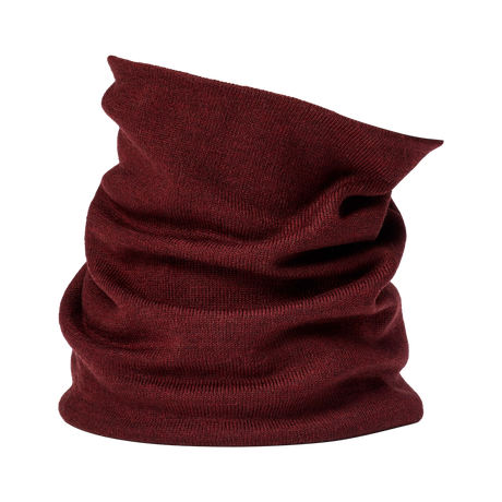 Nao Merino Schlauchschal in Maroon Red (Kastanienrot)