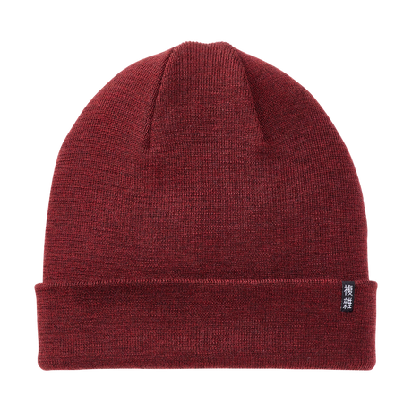 Ren Merino Wintermütze in Maroon Red (Kastanienrot)