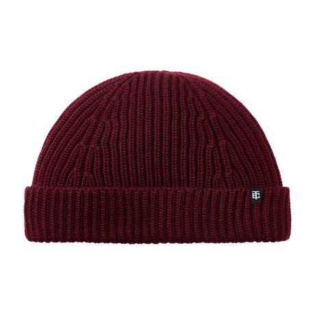 Oki Docker Mütze aus Merino in Bordeaux Red (Bordeauxrot)