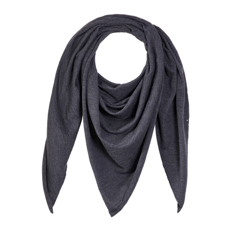 Yui Merino Dreieckstuch in Slate Grey (Anthrazit)