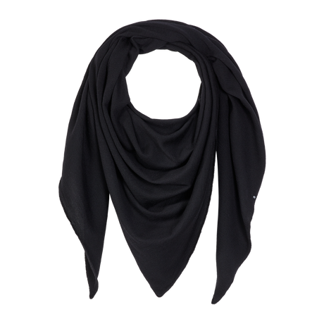 Yui Merino Dreieckstuch in Deep Black (Schwarz)