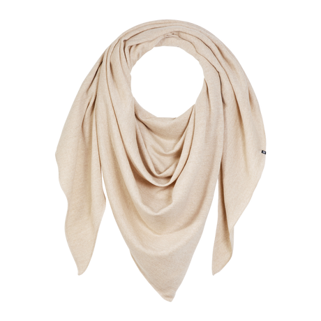 Yui Merino Dreieckstuch in Oat Beige (Hellbeige)