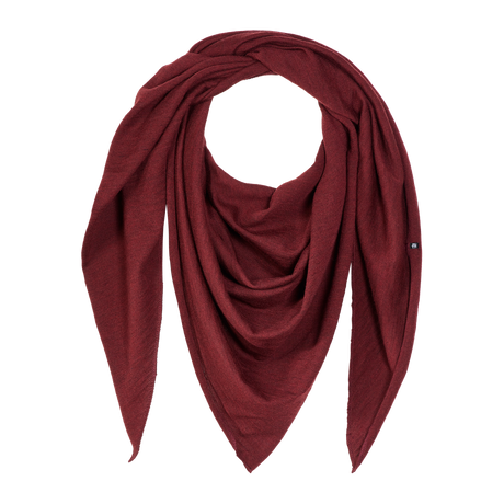 Yui Merino Dreieckstuch in Maroon Red (Kastanienrot)