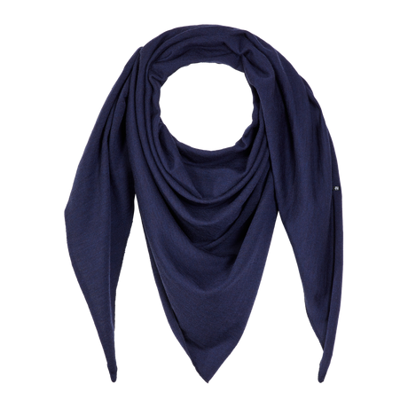 Yui Merino Dreieckstuch in Navy Blue (Marineblau)