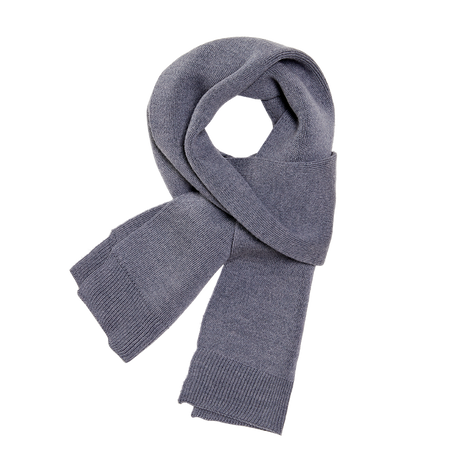 Jin kurzer Merino Schal in North Sea Grey (Grau)