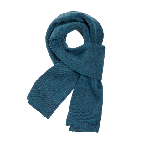 Jin kurzer Merino Schal in Petrol Blue (Petrol)