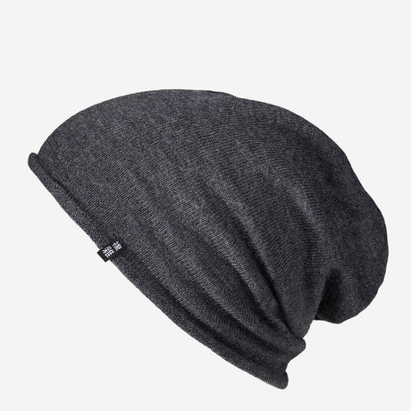 Umi Merino Slouch Beanie in Slate Grey (Anthrazit) – Seitenansicht